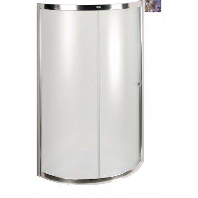 Kabina półokrągła (szkło grafitowe) z brodzikiem 93 cm Deante Blue KTB 461X